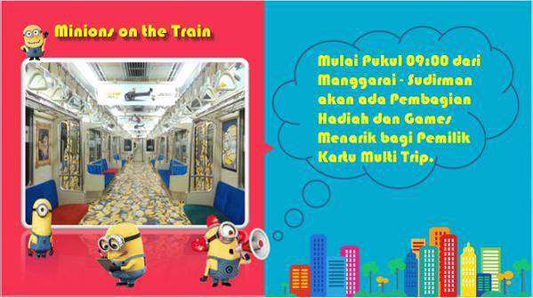 Minions On The Train | Sumber Foto: @CommuterLine