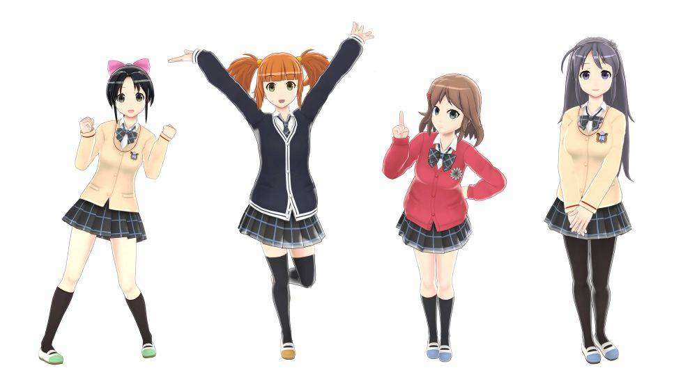 Desain model karakter dari seri Tesagure! Bukatsu-mono