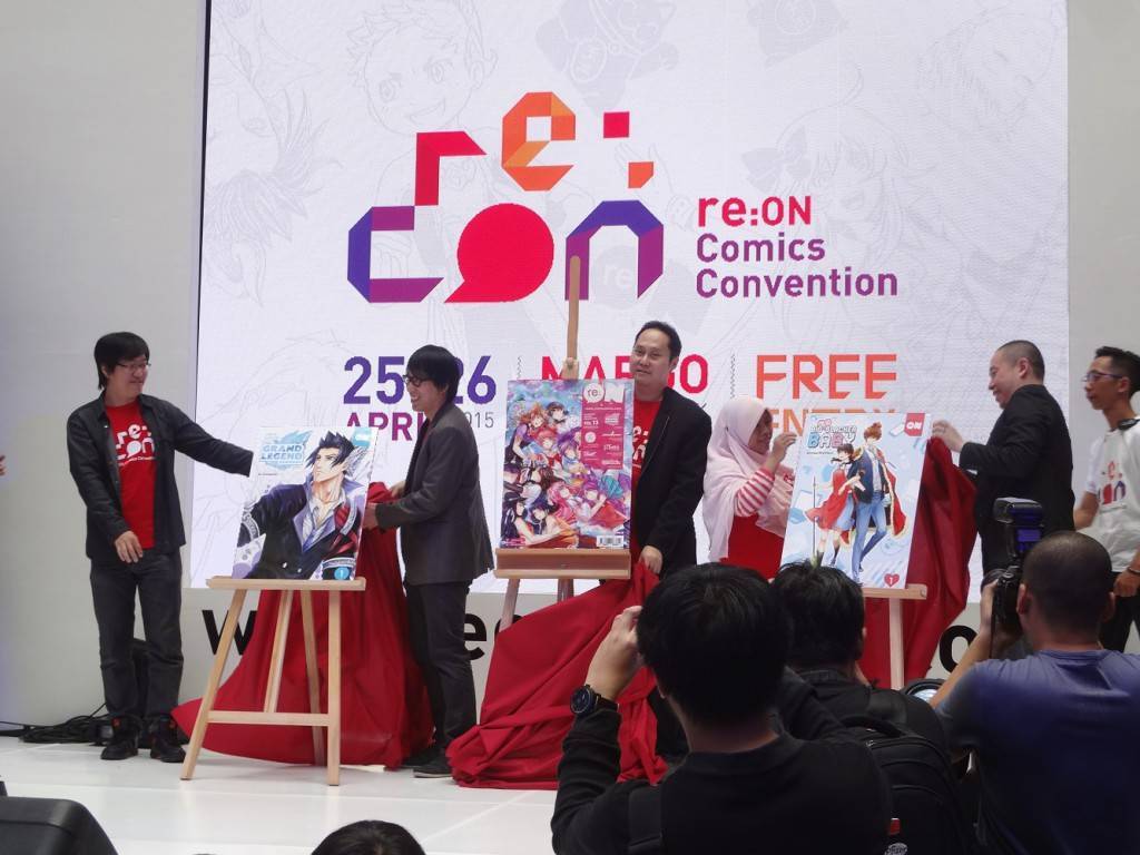 The launch of Me Vs Big Slacker Baby and The Grand Legend compiled volumes in re:CON