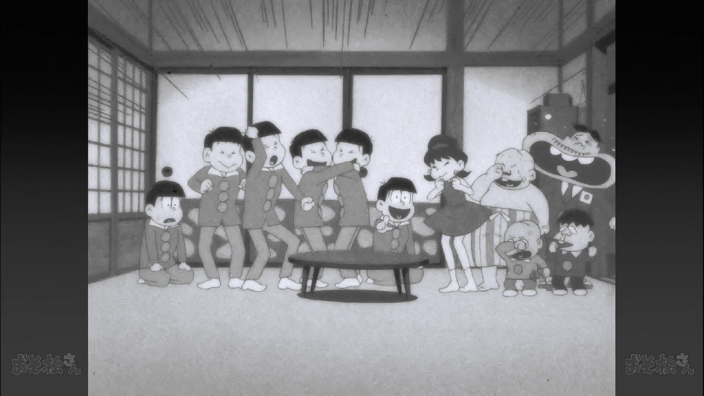 The old arts anime show of Osomatsu-san back in 1966