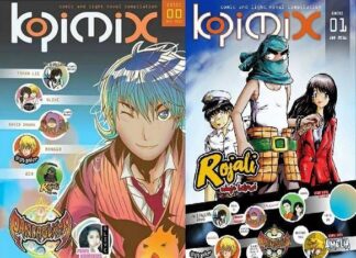 Kopimix: Mixing Comics and Novel in a Magazine