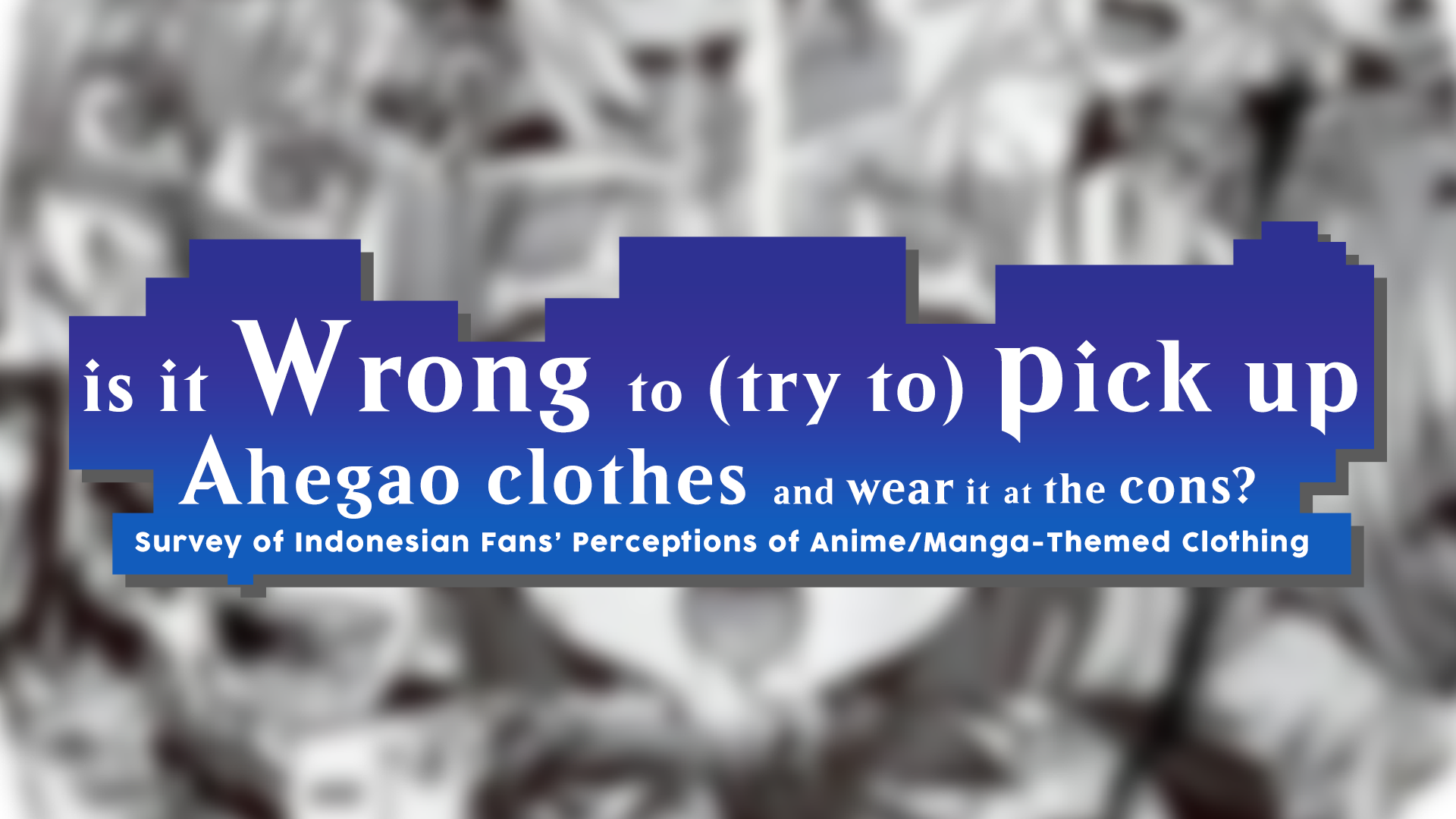 KAORI Anime Manga Clothing Survey