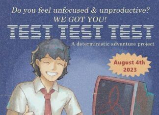 Mojiken Studio and Toge Productions Release Time Loop Game “TEST TEST TEST” TEST TEST TEST Poster