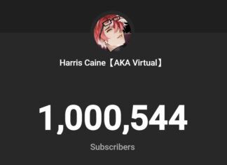 Indonesian VTtuber Harris Caine Reaches One Million Subscribers