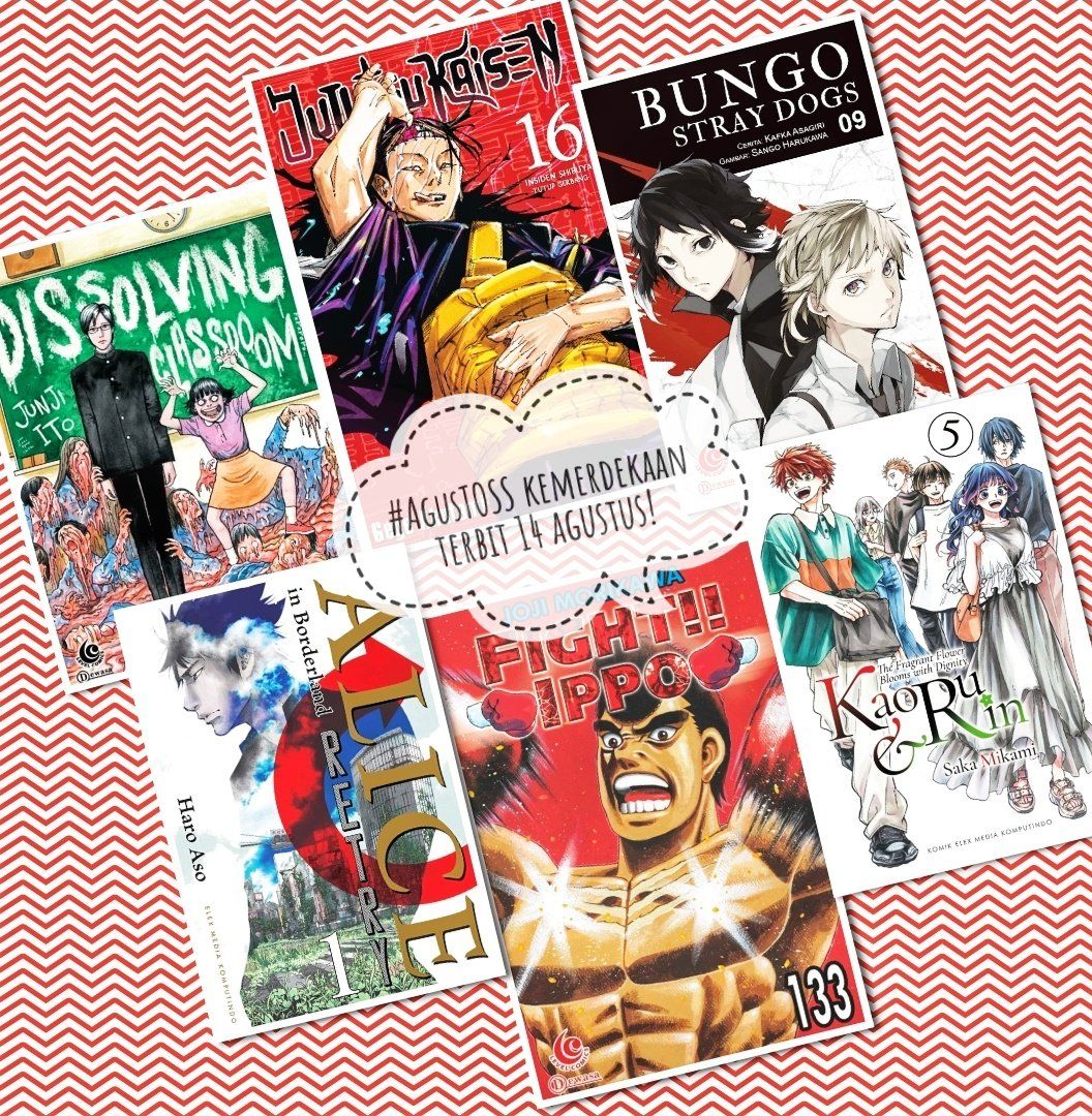 Elex Media 14 august 2024 Alice in borderland jujutsu kaisen Bungo stray dogs