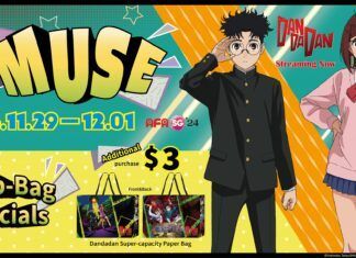 Muse Communication Brings “DAN DA DAN” to AFASG24 Showcasing Premium Merchandise and Four Special Edition Grab Bags for Southeast Asian Fans