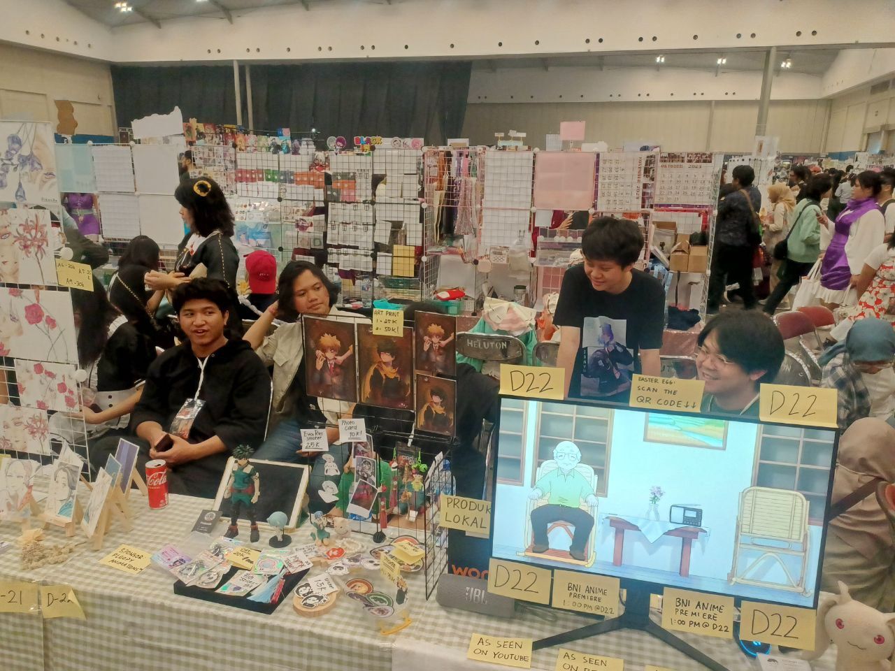Ploopy Animations' booth at Comic Frontier 19 (CF19)