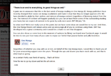 Selamat Jalan, Web Scanlation: One Manga Berhenti Beroperasi Mulai Senin