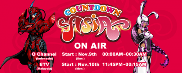 countdown asia