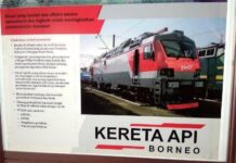 Presiden Joko Widodo Resmikan Kereta Api Borneo