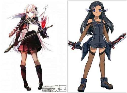 Himeji dari Shirohime Quest dan Mave-chan dari omake Yukikaze yang berjudul Rescue Me Mave-chan