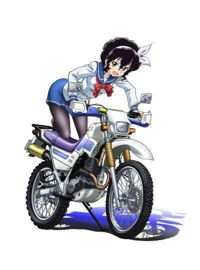 Yumi Uchiyama sebagai Onsa Amano (ia mengendarai Yamaha SEROW225W)