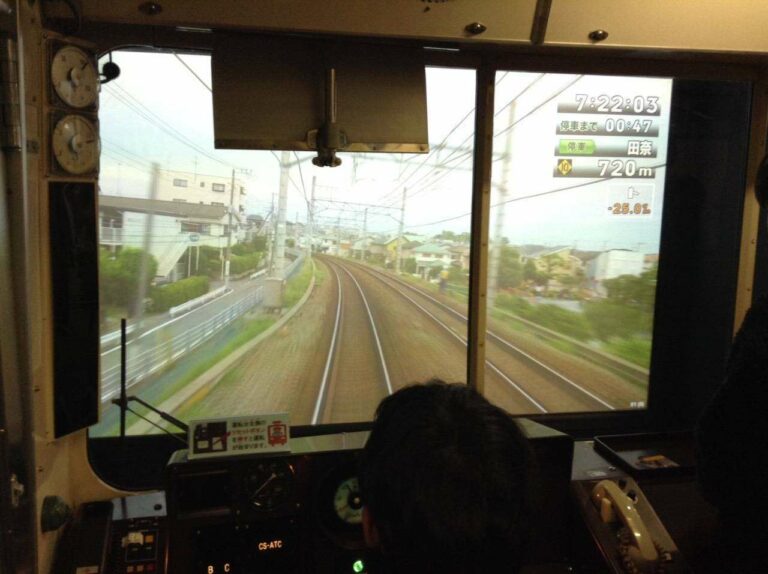 Tampilan dari simulator KRL seri 8090