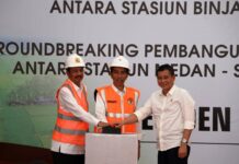 Presiden Lakukan Groundbreaking Jalur Ganda Layang Untuk Kereta Api Di Medan
