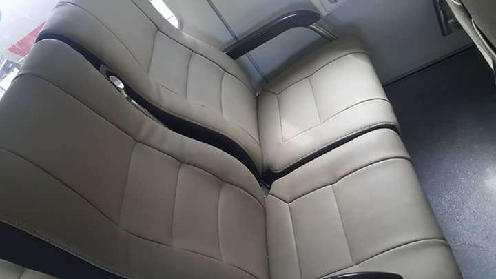 Kini tidak ada lagi kata "Adu dengkul" dalam kereta ekonomi terbaru ini | Foto: Fernanda Ardiyanto (facebook)