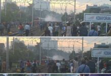 Rangkaian KRL 8610F Terbakar