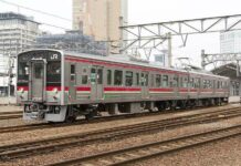 Bogie efWING Diuji Coba Pada KRL Shikoku seri 7200