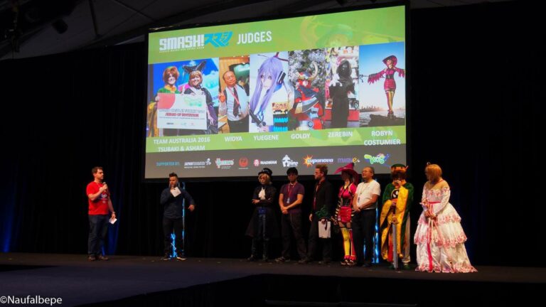 Juri dari WCS Australia Preliminary siap menguji para cosplayer Australia