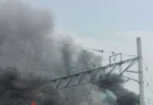 Rangkaian KA Kertajaya Terbakar Di Tanjung Priok