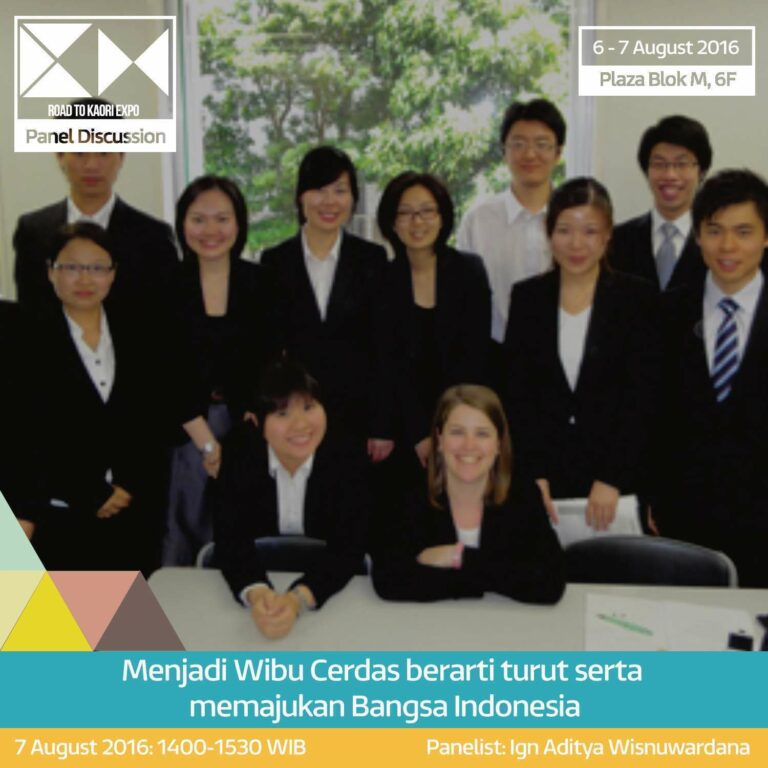 panel template wibu cerdas road to kaori expo