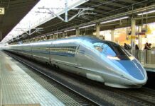 ilustrasi Shinkansen seri 500 milik JR West yang beroperasi di jalur Sanyo | Sumber: allaboutjapantrains.com