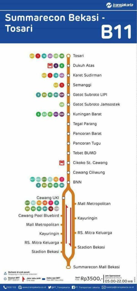 Peta B11 Bekasi Barat - HI (klik untuk memperbesar)
