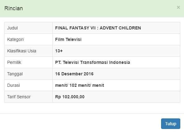 trans tv will rebroadcast final fantasy vii advent children - 1 HD Gallery | Kaori Nusantara 3266