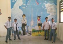 Mantap Jaya! Siswa SMK Ini menghias Tembok Kelasnya dengan your name.