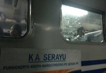 KA Serayu Diserang Oknum Suporter Di Stasiun Kiaracondong