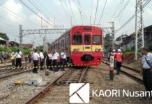 KRL Commuter Line Tujuan Angke Anjlok dan “Nge-drift” di Manggarai