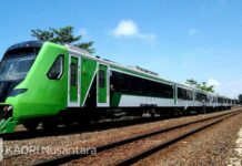 Rangkaian KRDE Bandara Internasional Minangkabau (KAORI Nusantara / Yonathan Kharisma)