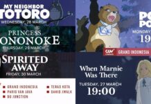 Akhir Maret 2018, Sambut 5 Buah Film-Film Studio Ghibli di CGV Cinemas Indonesia