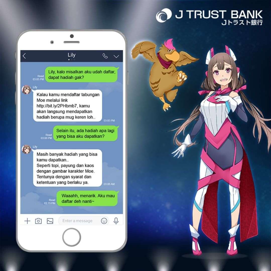 LINE App : Live Chat Anime Idol Group Moe Sora