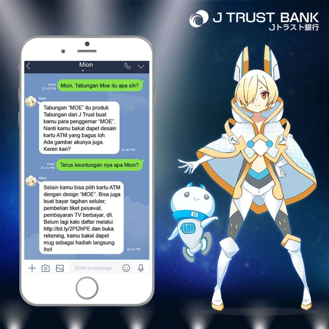 LINE App : Live Chat Anime Idol Group Moe Mion