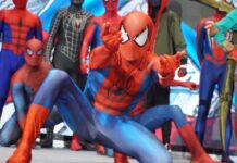 Para Spider-Man dari Spider Verse Indonesia Ramaikan Panggung Indonesia Comic Con 2018!
