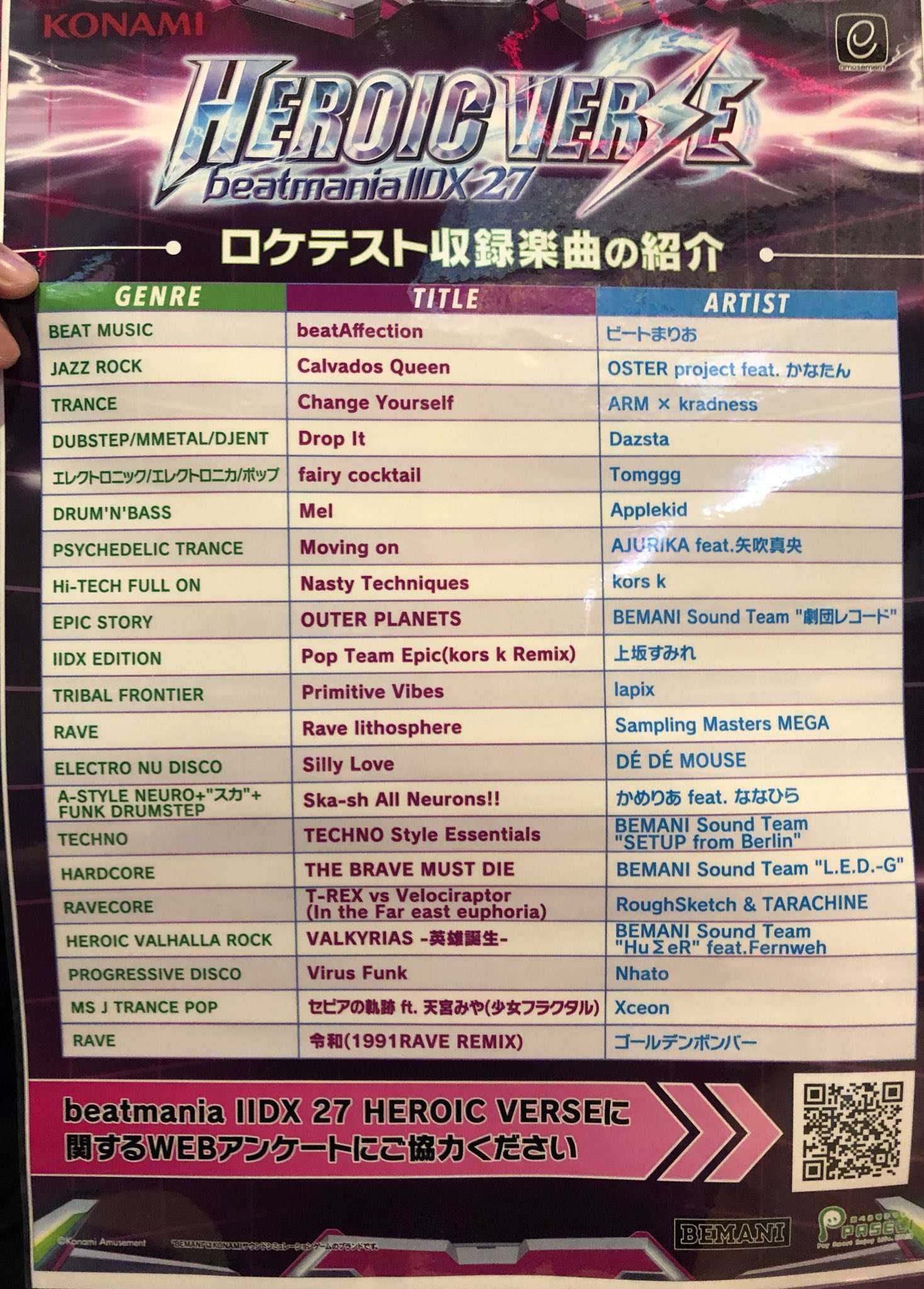 beatmania IIDX 27 HEROIC VERSE