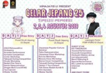 2-4 Agustus 2019, Nantikan Acara Gelar Jepang UI 25!