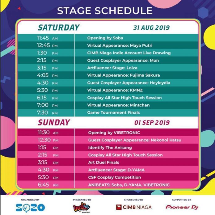 CSF SBY 2019 Schedulle
