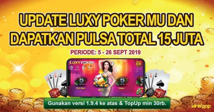 luxy poker bagi-bagi pulsa