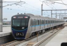 MRT Jakarta saat beroperasi