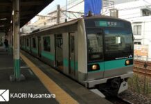 KRL seri E233-2000 di Jalur Joban yang akan dipasang ATO (KAORI Nusantara/Farouq Adhari)