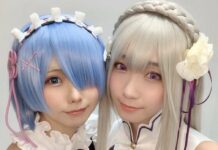 cosplayer rem Enako dan Iori Moe