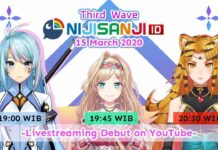 Virtual Liver NIJISANJI ID Third Wave Akan Debut 15 Maret 2020! Nijisanji id third wave