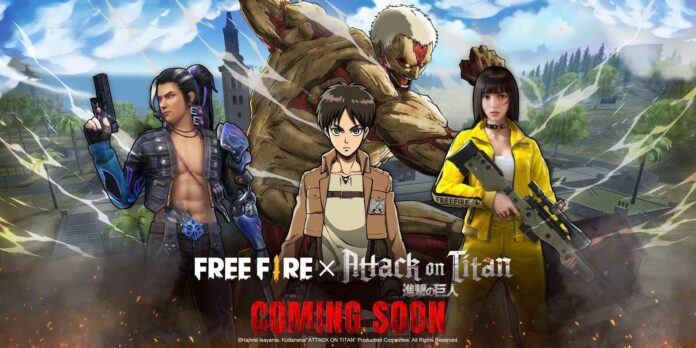 attack on titan x free fire