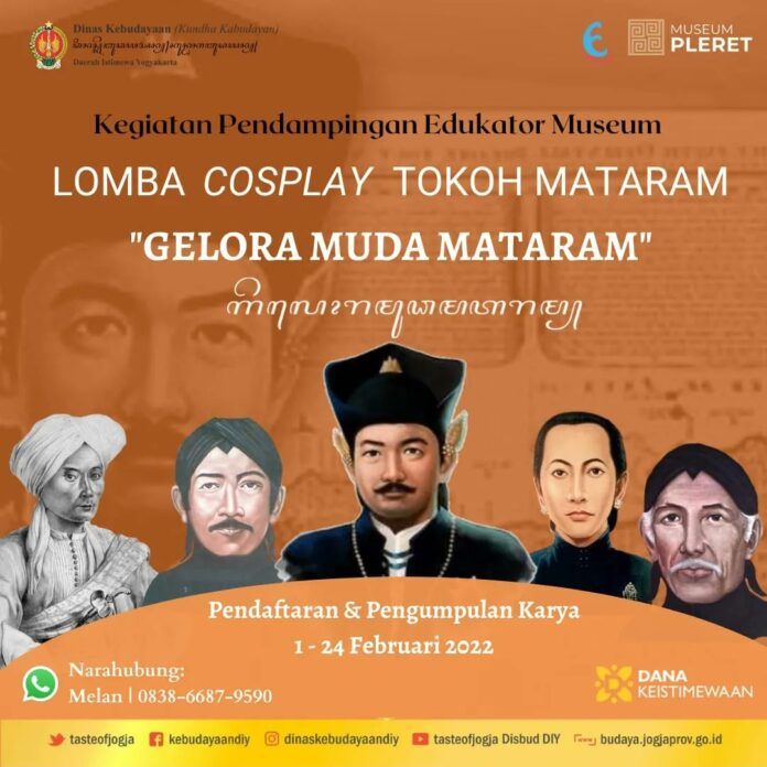 Lomba Cosplay Tokoh Mataram Dinas Kebudayaan DIY