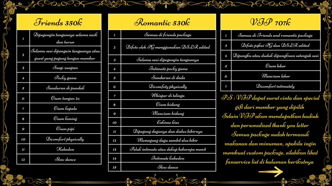 paket-paket yang disediakan 