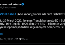 Transjakarta Perpanjang Waktu Operasi Rute Perbatasan