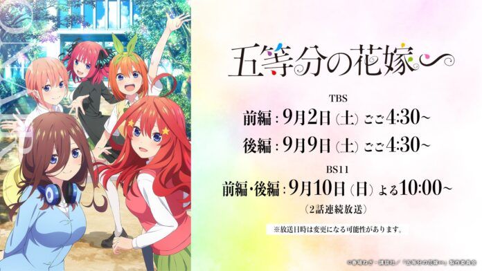 Go-Toubun no Hanayome The Quintessential Quintuplets