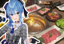 Siapa mau makan bareng Hoshimachi Suisei di Gyukaku?