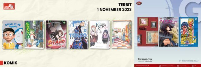 Jadwal Terbit Komik Tanggal 1 November 2023